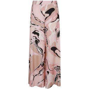 Pucci, Dames, Broeken, Veelkleurig, Maat: S Zijde,