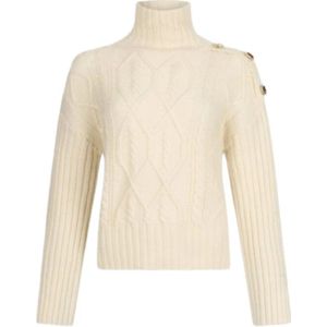 Liu Jo, Dames, Truien, Beige, Maat: S Wol,