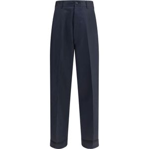 Maison Margiela - Broek - Blauw - Wol