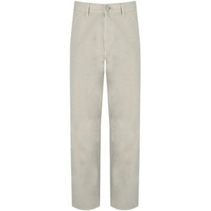 Carhartt Wip, Heren, Broeken, Beige, Maat: W29 Katoen,