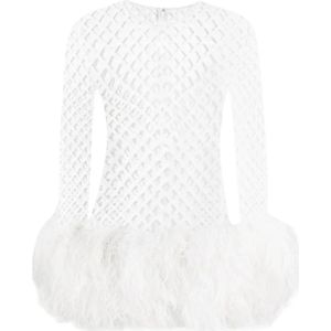 Dolce & Gabbana, Dames, Jurken, Wit, Maat: XS Poliester,