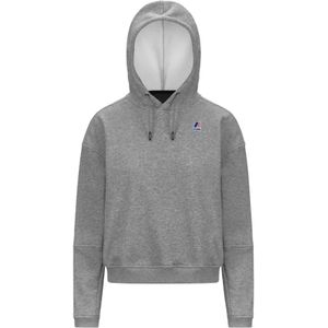 K-Way, Dames, Sweatshirts & Hoodies, Grijs, Maat: M Katoen,