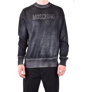 Moschino - Stijlvol Gebreid Sweatshirt - Zwart - Heren