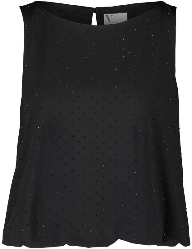 Vera Mont - Shirt - Zwart - Mouwloos - Normale Pasvorm