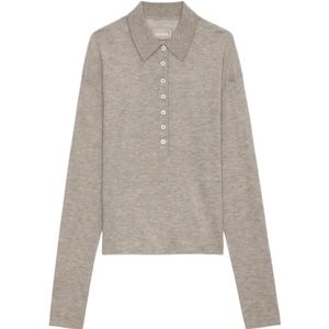 Zadig & Voltaire, Dames, Truien, Beige, Maat: L Kasjmier,