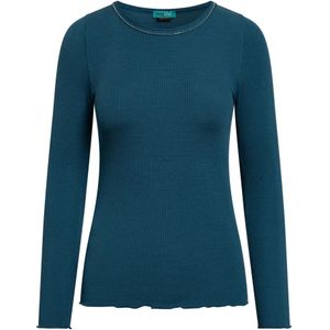 TOOche, Dames, Tops, Blauw, Maat: S Zijde,