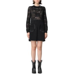 Dsquared2, Dames, Jurken, Zwart, Maat: XS Katoen,