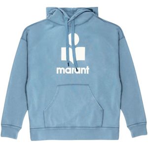 Isabel Marant, Heren, Sweatshirts & Hoodies, Blauw, Maat: XS Katoen,