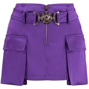 Versace, Dames, Rokken, Paars, Maat: XS