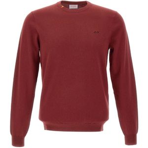 Sun68, Heren, Truien, Rood, Maat: S Katoen,