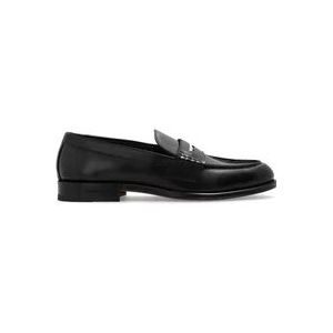 Dsquared2 Leren loafers , Black , Heren , Maat: 41 1/2 EU