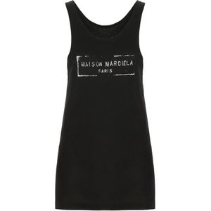 Maison Margiela, Dames, Tops, Zwart, Maat: M Katoen,