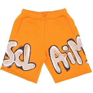 Disclaimer, Heren, Korte broeken, Geel, Maat: M Katoen,