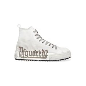 Dsquared2 Witte Sneakers met Stijl , White , Heren , Maat: 39 EU