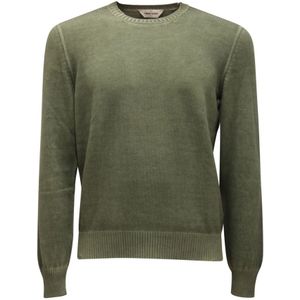 Gran Sasso, Heren, Truien, Groen, Maat: M Katoen,