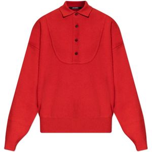 Jacquemus, Dames, Truien, Rood, Maat: 2XS