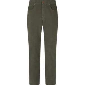 Boglioli, Heren, Broeken, Groen, Maat: W32 Corduroy,