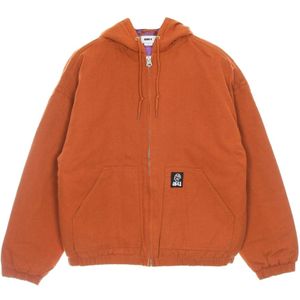 Obey, Heren, Jassen, Oranje, Maat: XL Katoen,