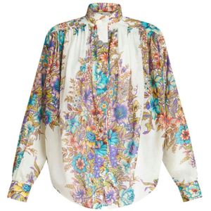 Etro, Dames, Blouses & Shirts, Veelkleurig, Maat: XS Katoen,