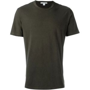 James Perse, Heren, Tops, Groen, Maat: S Katoen,