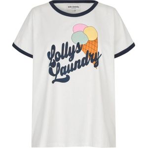 Lollys Laundry, Dames, Tops, Wit, Maat: XL Katoen,