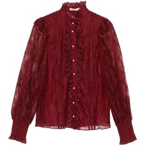 Alice + Olivia, Dames, Blouses & Shirts, Rood, Maat: XS