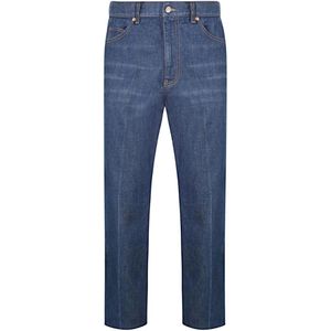 Gucci, Heren, Jeans, Blauw, Maat: W30 Leer,