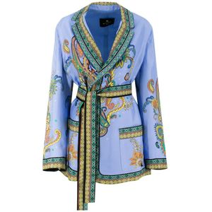 Etro, Dames, Jassen, Veelkleurig, Maat: S Zijde,