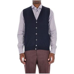 Barba, Heren, Truien, Blauw, Maat: XL Wol,