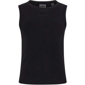 Guess, Dames, Tops, Zwart, Maat: S