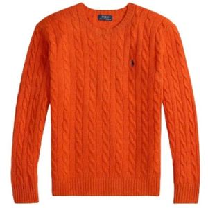 Polo Ralph Lauren, Heren, Truien, Oranje, Maat: M Wol,