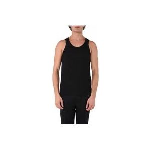 Dsquared2 Katoenen Tanktop , Black , Heren , Maat: XL