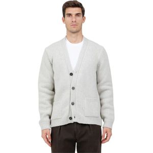 04651/ A trip in a bag, Heren, Truien, Grijs, Maat: M Wol,