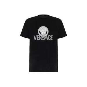Versace T-Hemden , Black , Heren , Maat: M