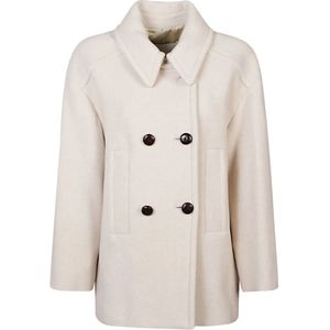 Isabel Marant, Dames, Mantels, Beige, Maat: 2XS