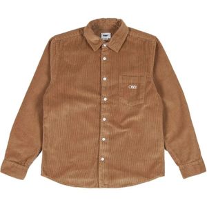 Obey, Heren, Overhemden, Bruin, Maat: M