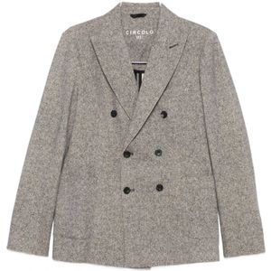 Circolo 1901, Heren, Jassen, Grijs, Maat: M Katoen,