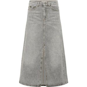 InWear, Dames, Rokken, Grijs, Maat: XS Denim,