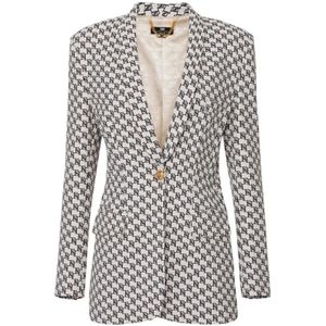 Elisabetta Franchi, Dames, Jassen, Veelkleurig, Maat: M Poliester,