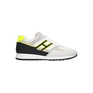 Hogan Witte Sneakers Hardloopstijl , Multicolor , Heren , Maat: 40 1/2 EU