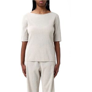 Max Mara, Dames, Blouses & Shirts, Beige, Maat: M