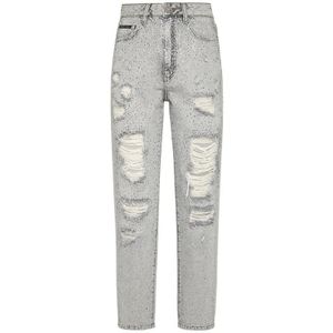 Philipp Plein, Dames, Jeans, Grijs, Maat: W27 Katoen,