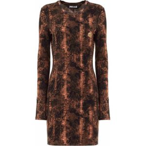 Roberto Cavalli, Dames, Jurken, Bruin, Maat: S