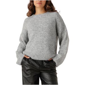 Object - Objsaggia LS Lo Pullover - Hoodie - Lichtgrijs