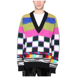 Dolce & Gabbana, Heren, Truien, Zwart, Maat: 2XS Wol,