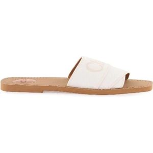 Chloé - Chc 23A188Fb_104 - Teenslippers - Sneeuwwit - Katoen
