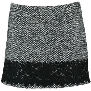 Dolce & Gabbana, Dames, Rokken, Grijs, Maat: M Katoen,