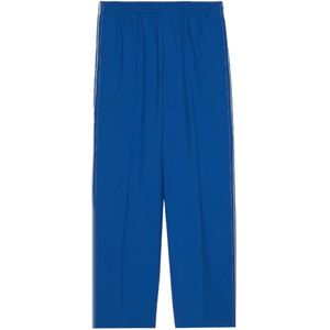 Gucci, Heren, Broeken, Blauw, Maat: M Wol,