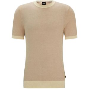Hugo Boss, Heren, Tops, Beige, Maat: XL Katoen,