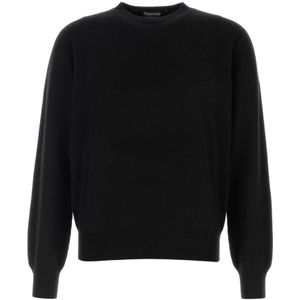 Tom Ford, Heren, Sweatshirts & Hoodies, Zwart, Maat: M Kasjmier,